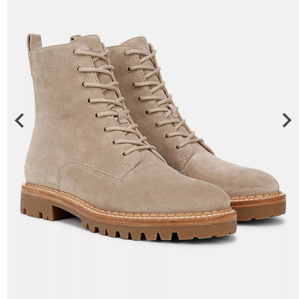 Vince Cabria Suede Lace Boots Size 6/36